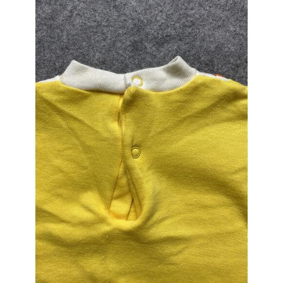 Carter's Shirt Baby 12 Months Yellow Toy Box Applique Rainbow Trim 70s 80s - Picture 12 of 12